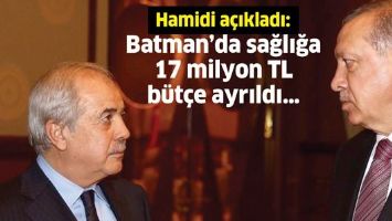 Batman’da sağlığa 17 Milyon TL bütçe ayrıldı…