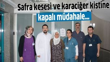 Safra kesesi ve karaciğer kistine kapalı m&uuml;dahale&hellip;
