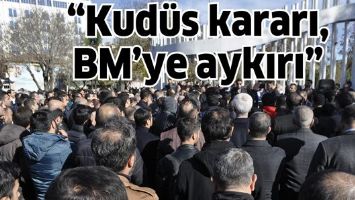 &ldquo;Kud&uuml;s kararı, BM&rsquo;ye aykırı&rdquo;