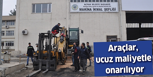 ARA&Ccedil;LAR, UCUZ MALİYETLE ONARILIYOR