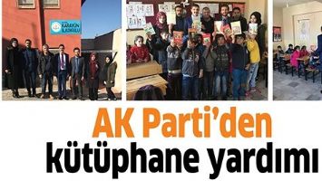 AK PARTİ&rsquo;DEN K&Uuml;T&Uuml;PHANE YARDIMI