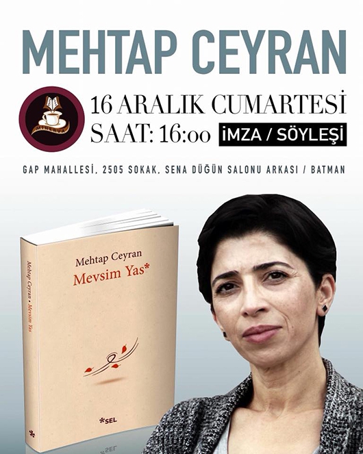 YAZAR CEYRAN, YARIN MİNERVA&rsquo;DA&hellip;