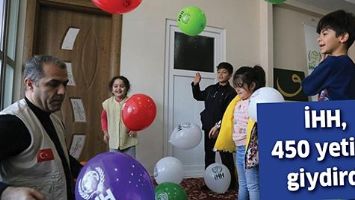İHH, 450 yetimi giydirdi