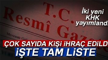 İki yeni KHK yayımlandı!