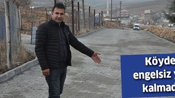 K&Ouml;YDE ENGELSİZ YOL KALMADI