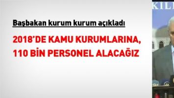 Kamuya 110 bin memur alınacak