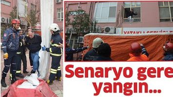 SENARYO GEREĞİ YANGIN&hellip;