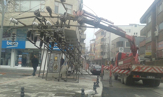 TRAFO DİREĞİ KALDIRILDI!