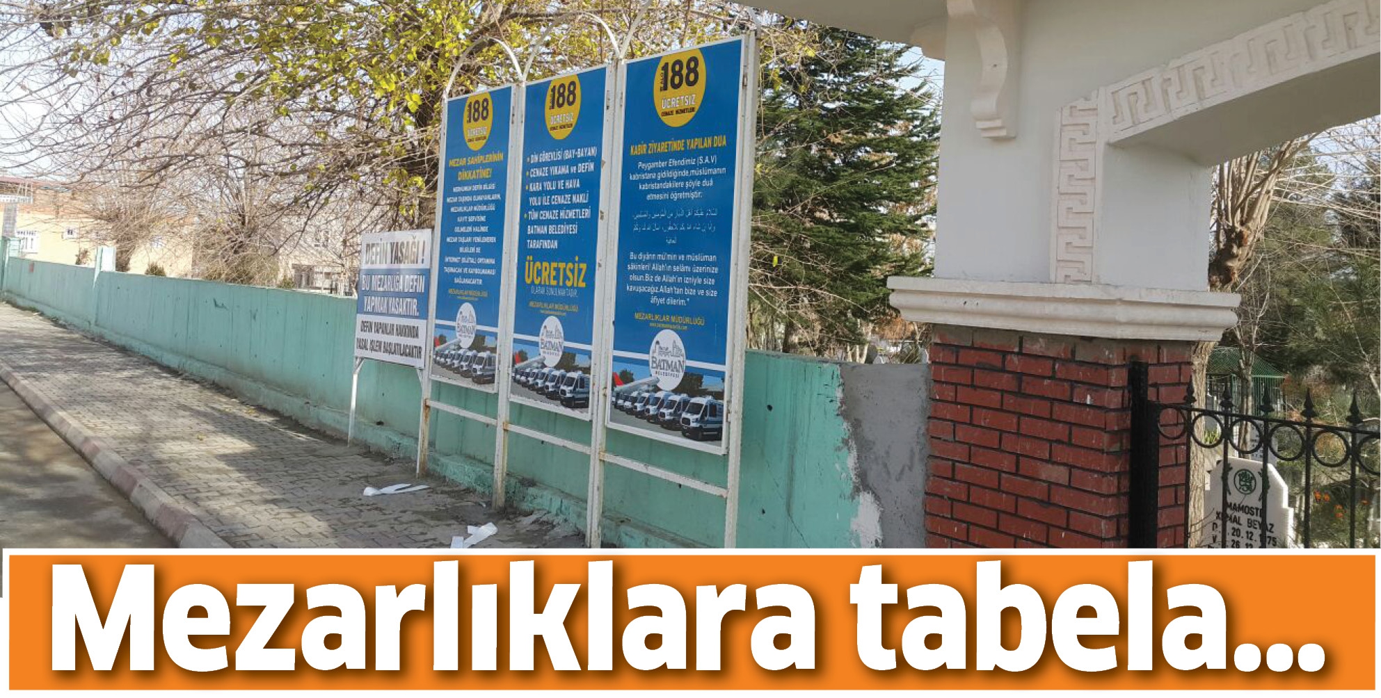 MEZARLIKLARA TABELA&hellip;