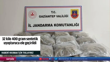 32 kilo 400 gram sentetik uyuşturucu ele ge&ccedil;irildi