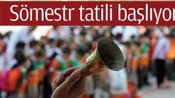 S&Ouml;MESTR TATİLİ BAŞLIYOR&hellip;