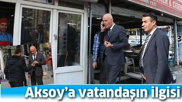 AKSOY&rsquo;A VATANDAŞIN İLGİSİ