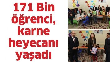 171 Bin &ouml;ğrenci, karne heyecanı yaşadı