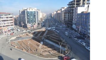 Kavşağa palmiye