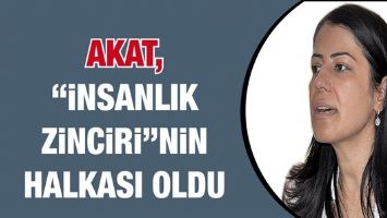 AKAT, &ldquo;İNSANLIK ZİNCİRİ&rdquo;NİN HALKASI OLDU