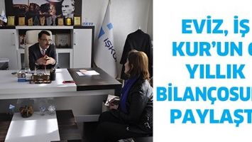 EVİZ, İŞ KUR&rsquo;UN 6 YILLIK BİLAN&Ccedil;OSUNU PAYLAŞTI