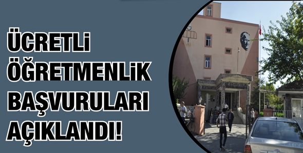 &Uuml;CRETLİ &Ouml;ĞRETMENLİK BAŞVURULARI A&Ccedil;IKLANDI!