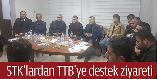 STK&rsquo;LARDAN TTB&rsquo;YE DESTEK ZİYARETİ