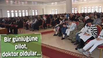 BİR G&Uuml;NL&Uuml;Ğ&Uuml;NE PİLOT, DOKTOR OLDULAR&hellip;