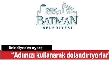 BELEDİYEDEN UYARI;