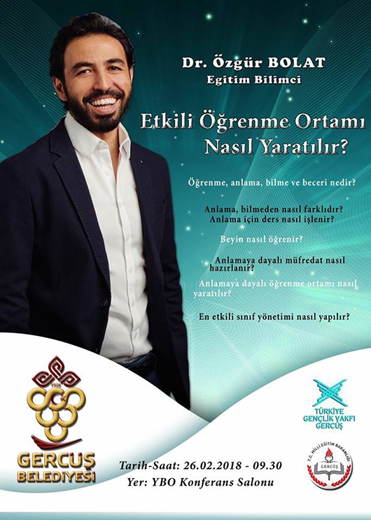 EĞİTİMCİYE, ETKİLİ &Ouml;ĞRENME SEMİNERİ&hellip;
