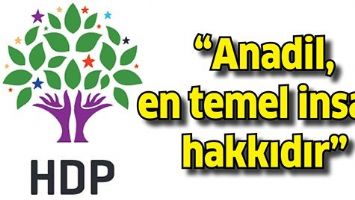 &ldquo;ANADİL, EN TEMEL İNSAN HAKKIDIR&rdquo;