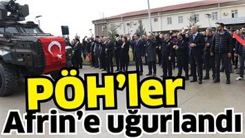 Batman'dan P&Ouml;H'ler Afrin'e uğurlandı