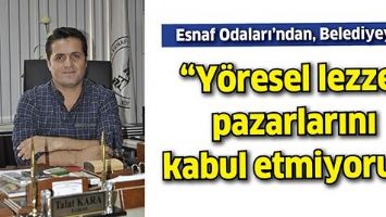 ESNAF ODALARI&rsquo;NDAN, BELEDİYEYE;