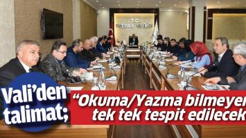 VALİ&rsquo;DEN TALİMAT;