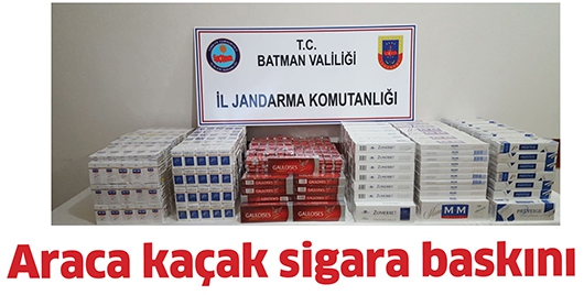 ARACA KA&Ccedil;AK SİGARA BASKINI