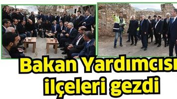 BAKAN YARDIMCISI, İL&Ccedil;ELERİ GEZDİ