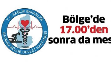 B&Ouml;LGE&rsquo;DE 17.00&rsquo;DEN SONRA DA MESAİ&hellip;