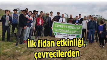 İLK FİDAN ETKİNLİĞİ, &Ccedil;EVRECİLERDEN