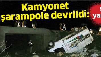 Batman'da kamyonet şarampole devrildi: 9 yaralı