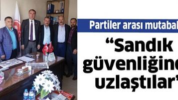 &ldquo;SANDIK G&Uuml;VENLİĞİNDE UZLAŞTILAR&rdquo;