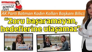 &ldquo;ZORU BAŞARAMAYAN, HEDEFLERİNE ULAŞAMAZ&rdquo;