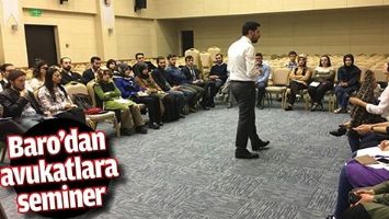 BARO&rsquo;DAN AVUKATLARA SEMİNER