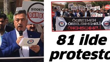 81 İLDE PROTESTO
