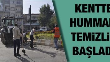 KENTTE HUMMALI TEMİZLİK BAŞLADI