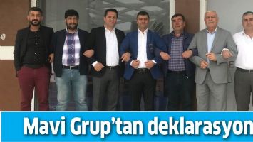 MAVİ GRUP&rsquo;TAN DEKLARASYON
