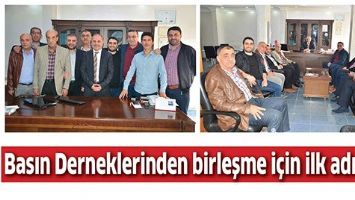 BASIN DERNEKLERİNDEN BİRLEŞME İ&Ccedil;İN İLK ADIM&hellip;