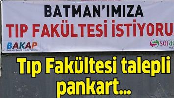TIP FAK&Uuml;LTESİ TALEPLİ PANKART&hellip;