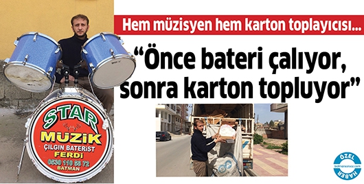 HEM M&Uuml;ZİSYEN HEM KARTON TOPLAYICISI&hellip;