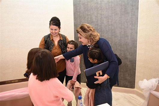 OLCAY DENİZ, &Ccedil;OCUKLARI AĞIRLADI