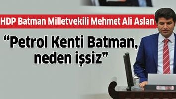 &ldquo;PETROL KENTİ BATMAN, NEDEN İŞSİZ&rdquo;