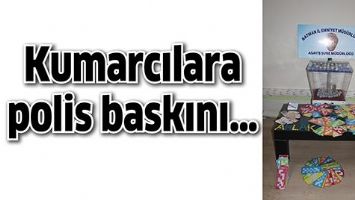 KUMARCILARA POLİS BASKINI&hellip;