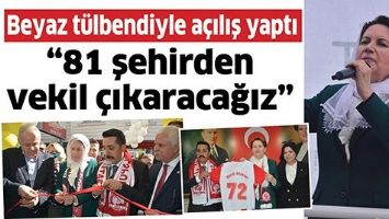 BEYAZ T&Uuml;LBENDİYLE A&Ccedil;ILIŞ YAPTI
