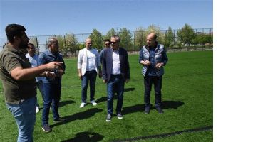 VALİ, SPOR TESİSLERİNİ İNCELEDİ