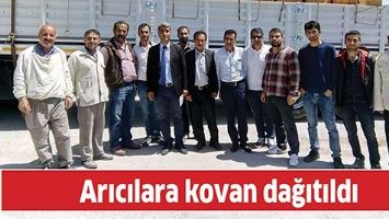 ARICILARA KOVAN DAĞITILDI