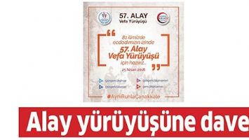 ALAY Y&Uuml;R&Uuml;Y&Uuml;Ş&Uuml;NE DAVET